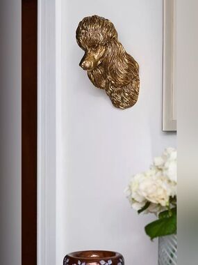 Anthropologie The Icon Wall Charm, Dog Edition, POODLE NIP